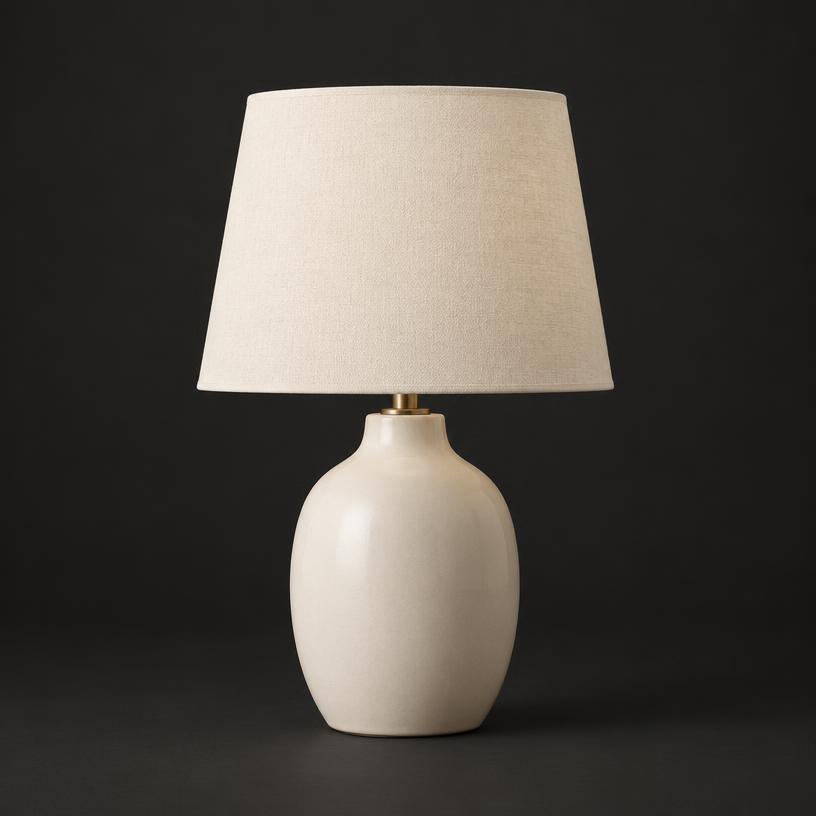 Lampu Meja Keramik Minimalis